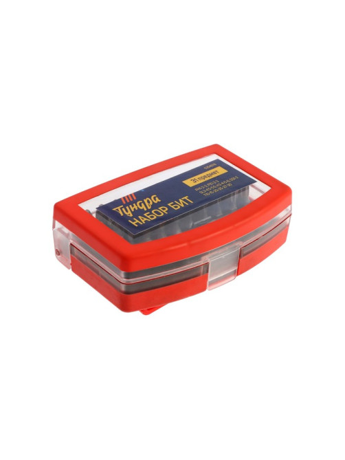 Набор бит ТУНДРА, PH-SL-PZ-Hex-Torx, 31 предмета