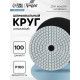 Алмазный гибкий шлифовальный круг ТУНДРА «Черепашка», для мокрой шлифовки, 100 мм, № 100