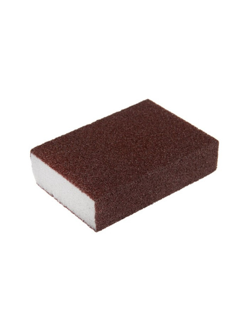 Губка абразивная шлифовальная ТУНДРА, мягкая, 100×70×25 мм, P100