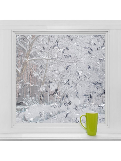 Плёнка витражная «Узоры», 45×200 см, прозрачная