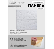 Панель ПВХ самоклеящаяся TAKE IT EASY «Паутина», 700×700 мм, цвет белый