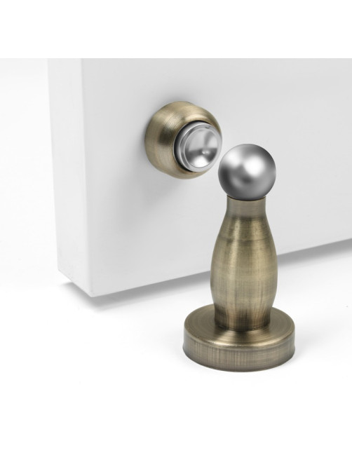 Упор дверной LOCKLAND, магнитный, цвет античная бронза