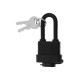 Замок навесной LOCKLAND, 30 мм, влагозащищенный, длинная дужка, 2 ключа, цвет черный