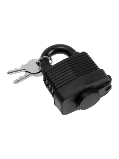 Замок навесной LOCKLAND, 50 мм, влагозащищенный, короткая дужка, 2 ключа, цвет черный