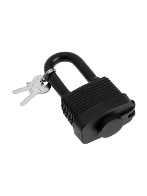 Замок навесной LOCKLAND, 50 мм, влагозащищенный, длинная дужка, 2 ключа, цвет черный
