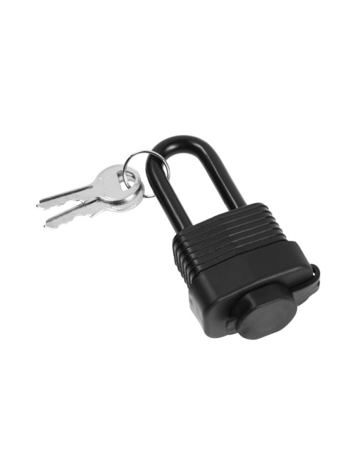 Замок навесной LOCKLAND, 30 мм, влагозащищенный, длинная дужка, 2 ключа, цвет черный