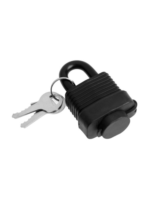Замок навесной LOCKLAND, 30 мм, влагозащищенный, короткая дужка, 2 ключа, цвет черный