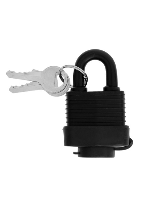 Замок навесной LOCKLAND, 30 мм, влагозащищенный, короткая дужка, 2 ключа, цвет черный
