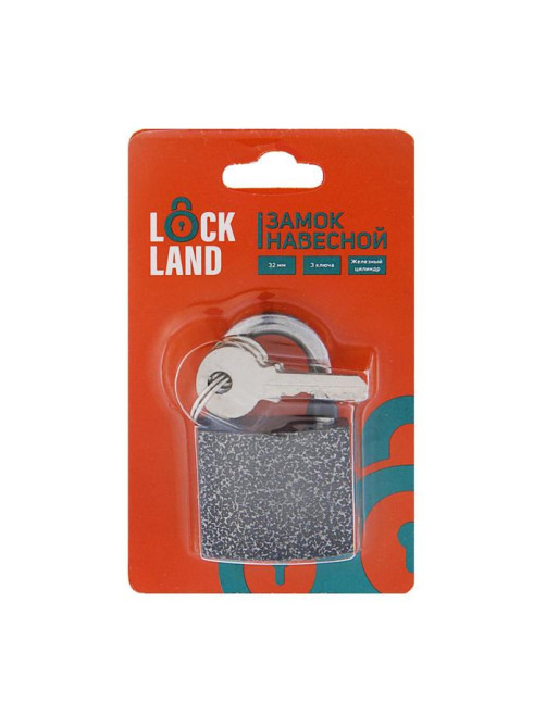 Замок навесной LOCKLAND, с влагозащитной дужкой, 32 мм