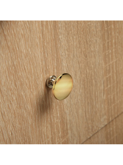 Ручка кнопка мебельная LIGHT PK036GP (Md=112GP), цвет золото