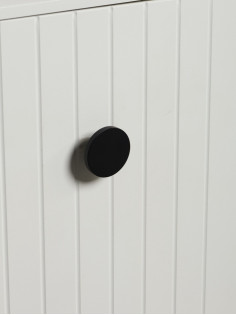 Ручка-кнопка CAPPIO, d=44 мм, h=20 мм, латунь, цвет черный