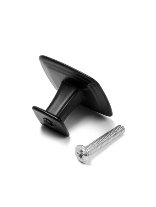 Ручка кнопка ТУНДРА РК112BL (MK112BL), черная