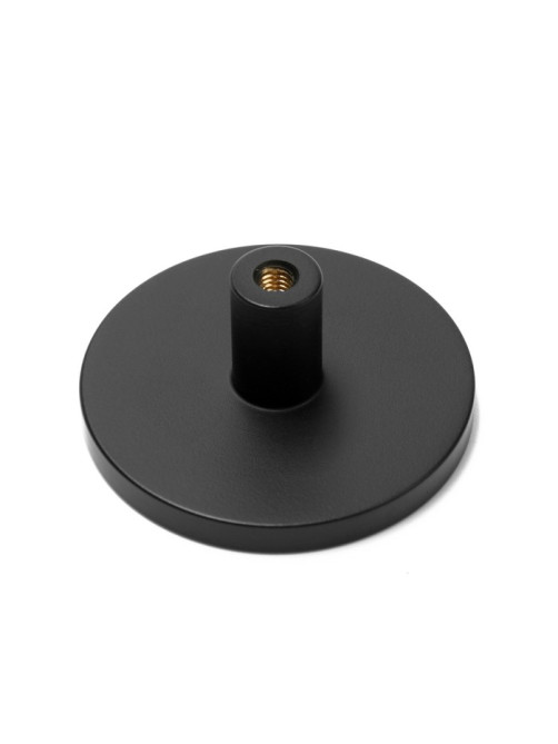 Ручка-кнопка CAPPIO, d=44 мм, h=20 мм, латунь, цвет черный