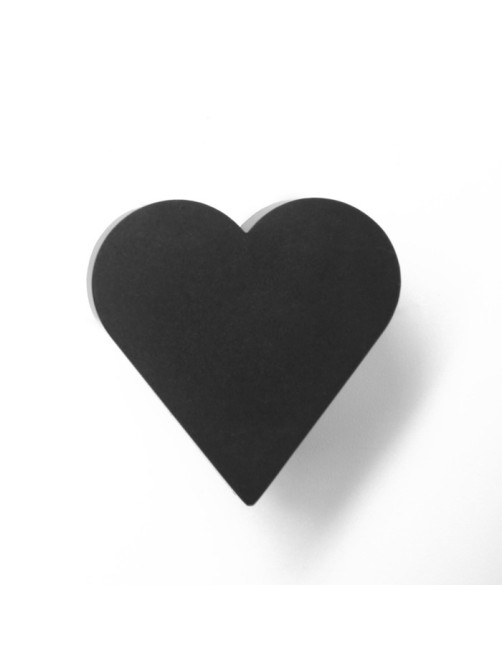 Ручка-кнопка мебельная CAPPIO HEART, цвет черный