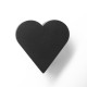 Ручка-кнопка мебельная CAPPIO HEART, цвет черный