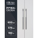 Ручка-скоба CAPPIO RSC023, алюминий, м/о 576 мм, цвет черный