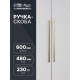 Ручка-скоба CAPPIO RSC021, алюминий, м/о 480 мм, цвет сатиновое золото