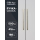 Ручка-скоба CAPPIO RSC021, алюминий, м/о 416 мм, цвет сатиновое золото