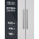 Ручка-скоба CAPPIO RSC021, алюминий, м/о 416 мм, цвет графит
