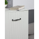 Ручка-скоба мебельная WAVE PC173BL, м/о 128 мм, цвет чёрный