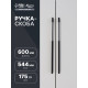 Ручка-скоба CAPPIO RSC020, алюминий, м/о 576 мм, цвет черный