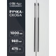 Ручка-скоба CAPPIO RSC020, алюминий, м/о 960 мм, цвет черный