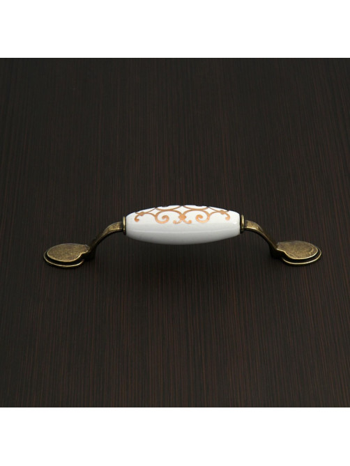 Ручка скоба Ceramics 015 LIGHT, 96 мм, керамическая, цвет бронза