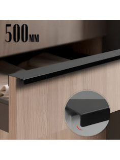 Ручка профильная CAPPIO RT001BL, L=500 мм, м/о 288 мм, цвет черный