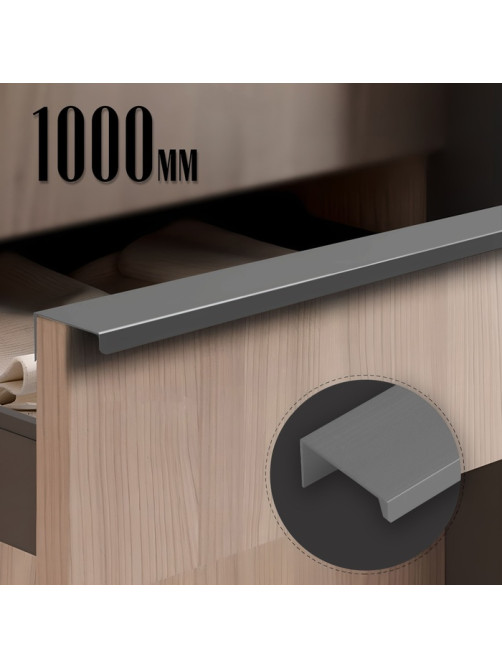 Ручка CAPPIO RT001, L=1000 мм, м/о 960 мм, цвет графит