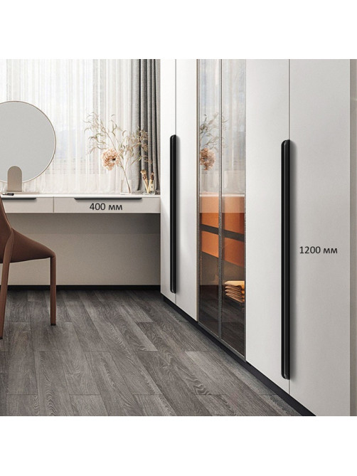 Ручка торцевая CAPPIO RT002BL, L=1200 мм, м/о 960 мм, цвет черный
