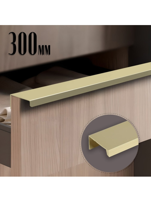 Ручка CAPPIO RT001AU, L=300 мм, м/о 224 мм, цвет сатиновое золото