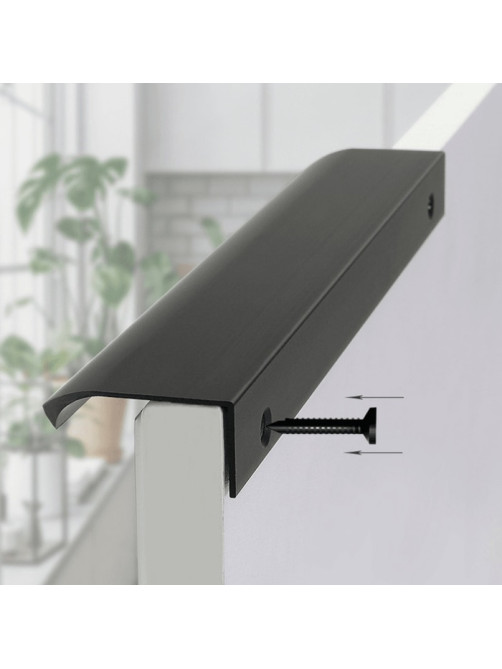 Ручка торцевая CAPPIO RT002BL, L=500 мм, м/о 288 мм, цвет черный