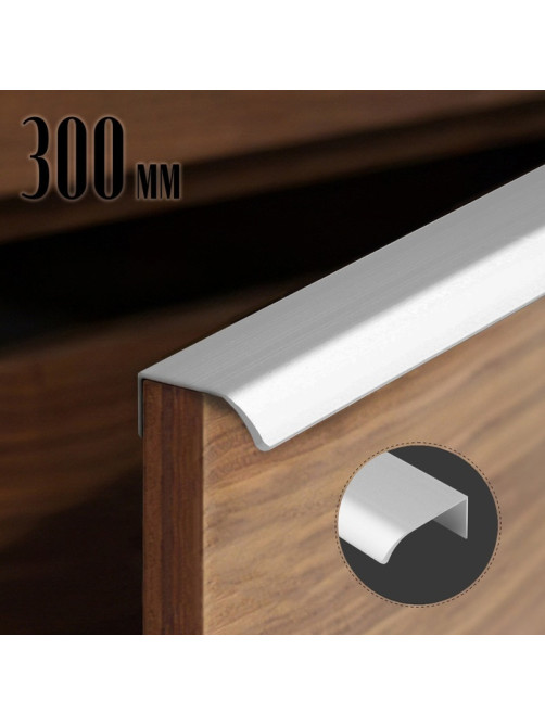 Ручка торцевая CAPPIO RT002CP, L=300 мм, м/о 224 мм, цвет матовый хром