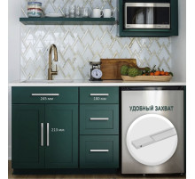 Ручка торцевая CAPPIO RP101CH, м/о 224 мм, цвет матовый хром