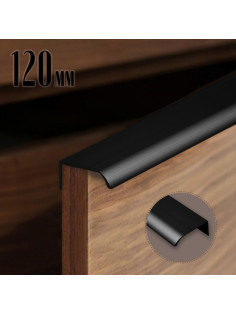 Ручка торцевая CAPPIO RT002BL, L=120 мм, м/о 96 мм, цвет черный