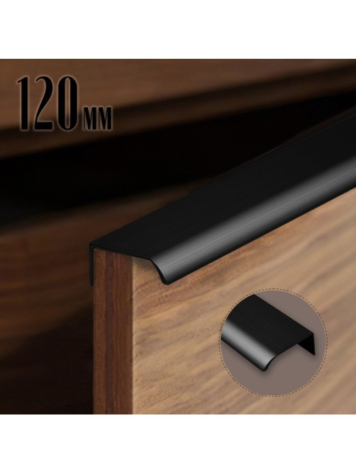 Ручка торцевая CAPPIO RT002BL, L=120 мм, м/о 96 мм, цвет черный