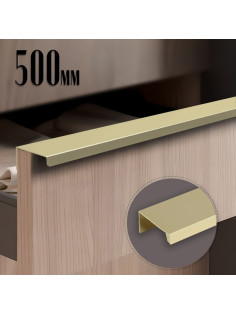 Ручка CAPPIO RT001AU, L=500 мм, м/о 288 мм, цвет сатиновое золото