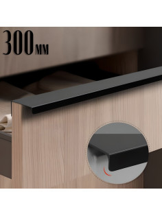 Ручка CAPPIO RT001BL, L=300 мм, м/о 256 мм, цвет черный