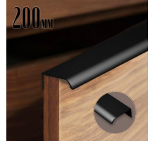 Ручка торцевая CAPPIO RT002BL, L=200 мм, м/о 160 мм, цвет черный