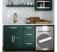 Ручка торцевая CAPPIO RP101WH, м/о 224 мм, цвет белый