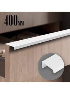 Ручка CAPPIO RT001WH, L=400 мм, м/о 256 мм, цвет белый