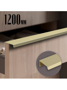 Ручка CAPPIO RT001, L=1200 мм, м/о 1160 мм, цвет сатиновое золото