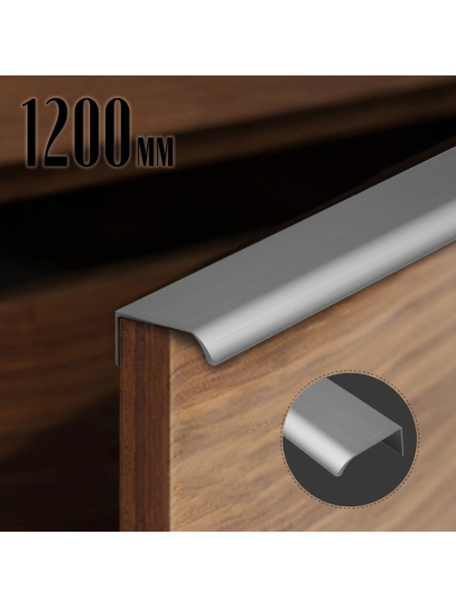Ручка торцевая CAPPIO RT002, L=1200 мм, м/о 1160 мм, цвет серый