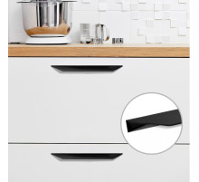Ручка мебельная CAPPIO, L=250 мм, м/о 160 мм, цвет черный