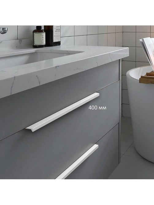 Ручка CAPPIO RT001WH, L=400 мм, м/о 256 мм, цвет белый