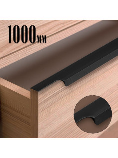 Ручка торцевая CAPPIO RP100BL, L=1000 мм, цвет черный