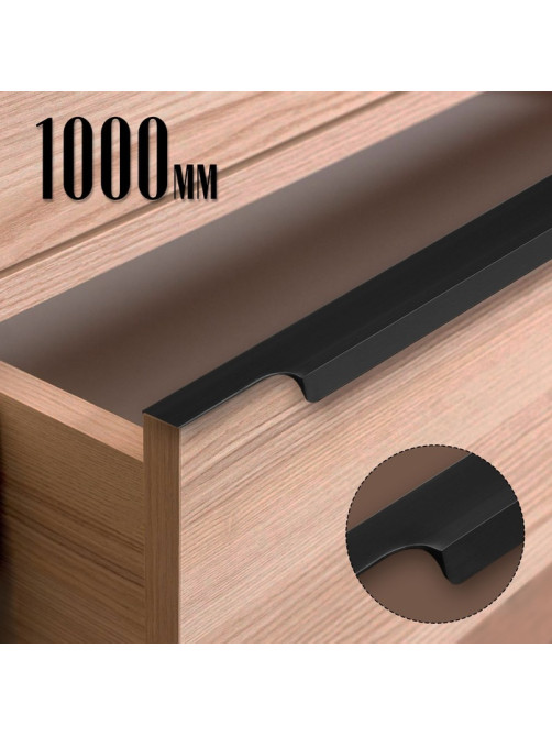 Ручка торцевая CAPPIO RP100BL, L=1000 мм, цвет черный