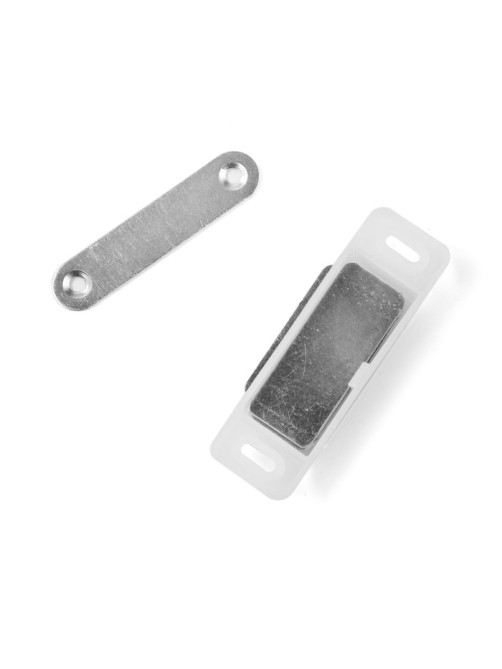 Магнит мебельный M003W, 72×13, большой, белый