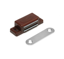 Магнит мебельный M001BR, 41×13, маленький, коричневый