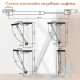 Газовый лифт ТУНДРА GL0100GR, 100N, серый